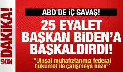 ABD’den Biden’a başkaldırı! 25 eyalet resmen bildiri imzaladı! Tüm ülke ayaklandı