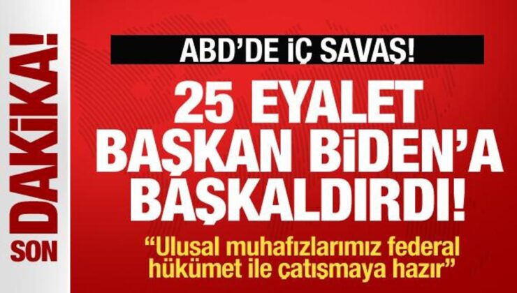 ABD’den Biden’a başkaldırı! 25 eyalet resmen bildiri imzaladı! Tüm ülke ayaklandı