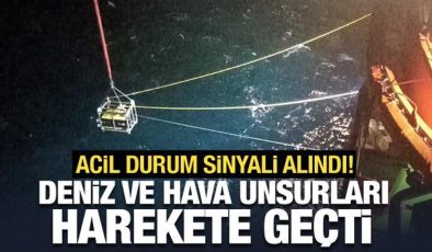 Acil durum sinyali alınmıştı: Hava ve deniz unsurları harekete geçti!