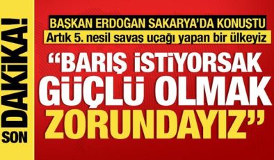 Cumhurbaşkanı Erdoğan’dan savunma sanayii mesajı: Güçlü olmak zorundayız