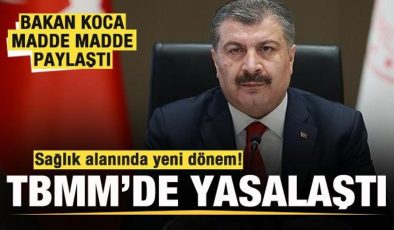 Sağlık alanında yeni dönem! Bakan Koca madde madde paylaştı