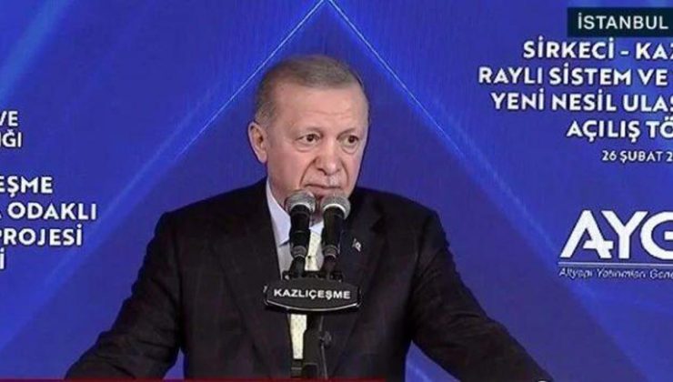 Sirkeci-Kazlıçeşme hattı açıldı! Başkan Erdoğan: İstanbul’un son 5 yılı boşa geçti