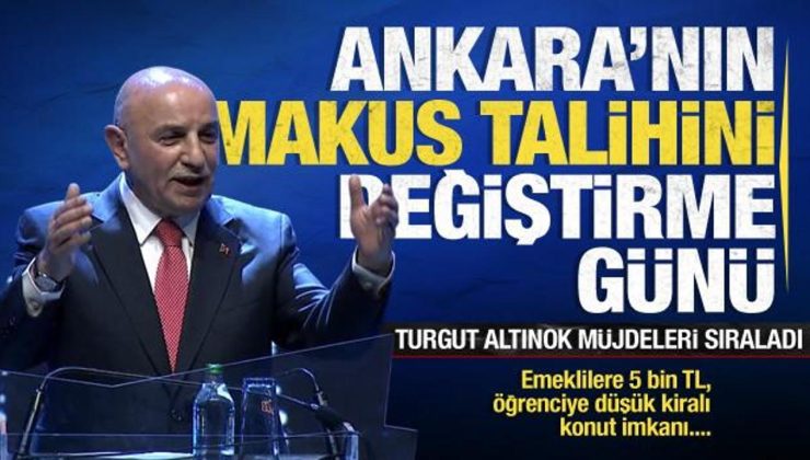 Turgut Altınok: Bugün, Ankara’nın makus talihini değiştirme günüdür