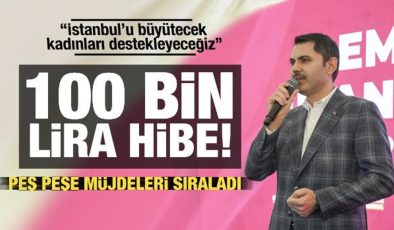 Murata Kurum: 1 Nisan’dan itibaren tüm kadın girişimcilerimize 100 bin lira hibe!