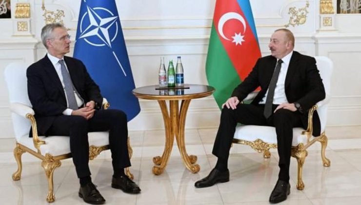 NATO Genel Sekreteri Stoltenberg, Azerbaycan Cumhurbaşkanı Aliyev ile görüştü