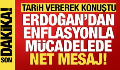 Cumhurbaşkanı Erdoğan’dan enflasyon mesajı: Yılın ikinci yarısından itibaren düşecek