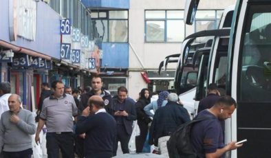 Otogarlarda bayram hareketliliği: Doluluk oranı yüzde 95