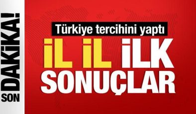 Tüm Türkiye’de sandıklar kapandı… İşte il il ilk sonuçlar