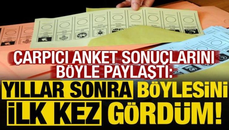 Abdülkadir Selvi, çarpıcı anket sonuçlarını paylaştı: Yıllar sonra ilk kez…