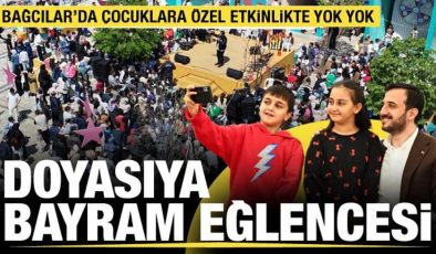 Bağcılar’da çocuklara özel ’bayram’ eğlencesinde renkli anlar