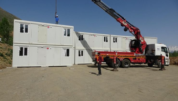 Deprem hazırlığı: Şehre konteyner kurulumu başladı!