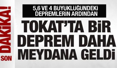 Tokat’ta peş peşe depremler: 4,4 büyüklüğünde bir deprem daha!